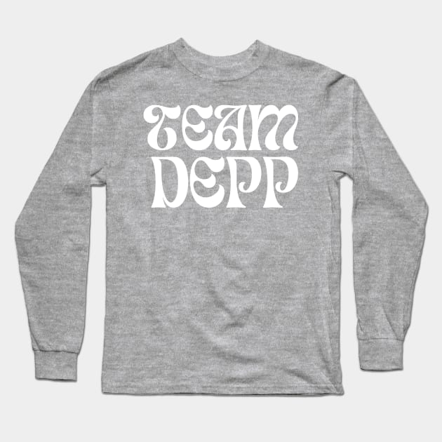 Team Depp - Support Johnny Depp Long Sleeve T-Shirt by blueduckstuff